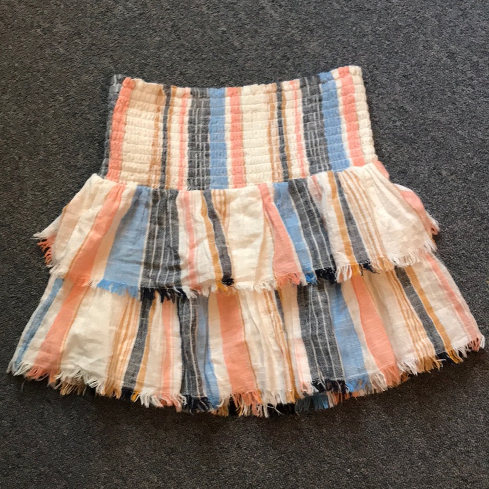 Ruffled mini  skirt ( ribbed, ruched)